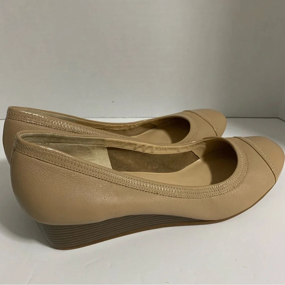 Cole Haan Womens Shoes‎ Espadrille Closed Toe Wedge Pumps Beige Size 10.5B